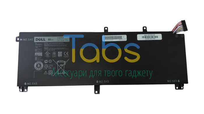 Акумулятор для ноутбука Dell TOTRM Precision M3800 11.1 В Black 5200 мАг Orig - изображение 1