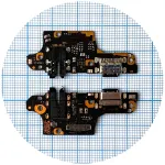 Шлейф Xiaomi Poco X3, X3 Pro з роз'ємами зарядки та навушників, з мікрофоном - нижня плата