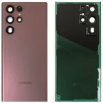 Задня кришка для Samsung Galaxy S22 Ultra 5G S908 (бордова Original New зі склом камери)