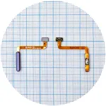 Шлейф Samsung Galaxy M53 M536 зі сканером відбитка пальця (темно-синій) Original Quality