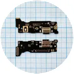 Шлейф Xiaomi Redmi Note 10 Pro, Redmi Note 10 Pro Max з роз'ємом зарядки та мікрофоном - нижня плата High Quality