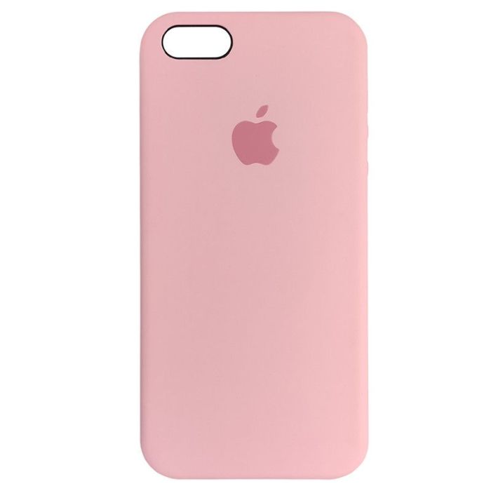 Чехол Copy Silicone Case iPhone 5/5s/5SE Light Pink (6)