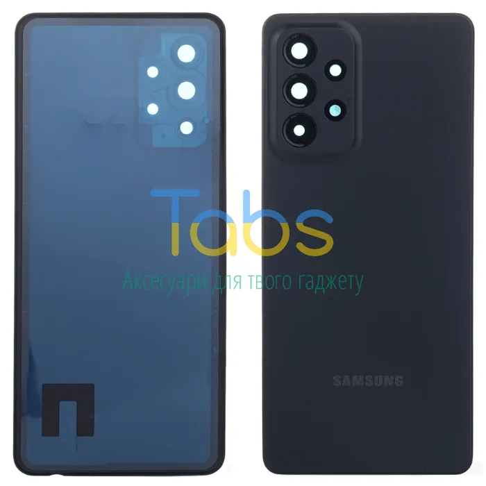 Задня кришка для Samsung Galaxy A53 5G A536B (чорна зі склом камери) Original Quality - зображення 1