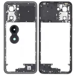 Рамка корпусу Realme C33 RMX3624 (чорна зі склом камери)