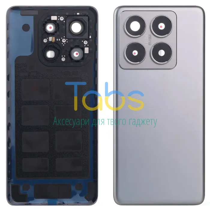 Задня кришка для Xiaomi 14T Pro (сіра Original New зі склом камери) - зображення 1