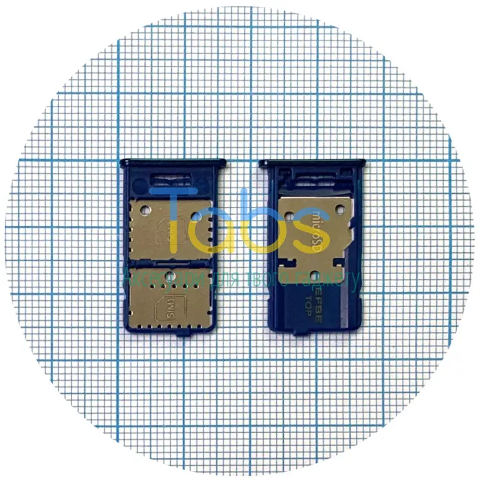 Тримач SIM карти Samsung Galaxy M31s M317F (синій на 2 SIM) - изображение 1