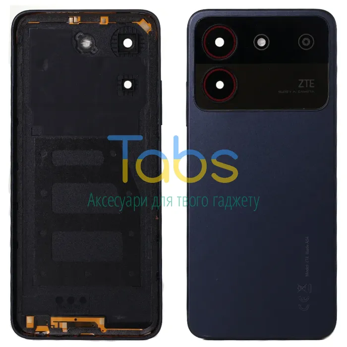 Задня кришка для ZTE Blade A54 (сіра зі склом камери) Original Quality - зображення 1