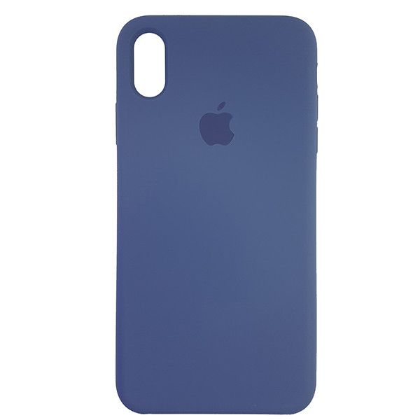 Чохол Copy Silicone Case iPhone XS Max Сірий Blue (57)