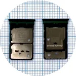 Тримач Sim картки OnePlus Nord CE 2 5G (сірий на 2 SIM + Micro SD)