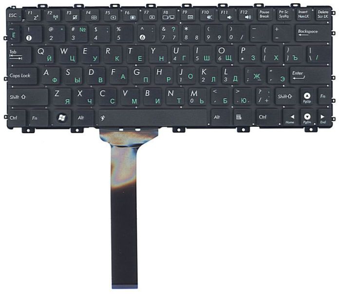 Клавіатура для ноутбука Asus Eee PC (1011, 1015, 1018, X101) Black, (No Frame) UA