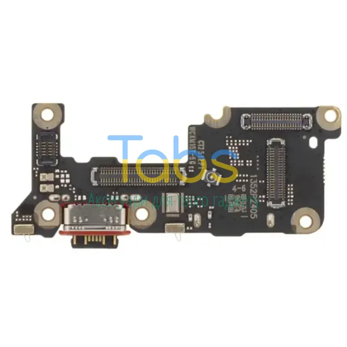 Шлейф для Xiaomi 15T з роз'ємами Sim-карти, зарядки та мікрофоном - нижня плата High Quality - зображення 2
