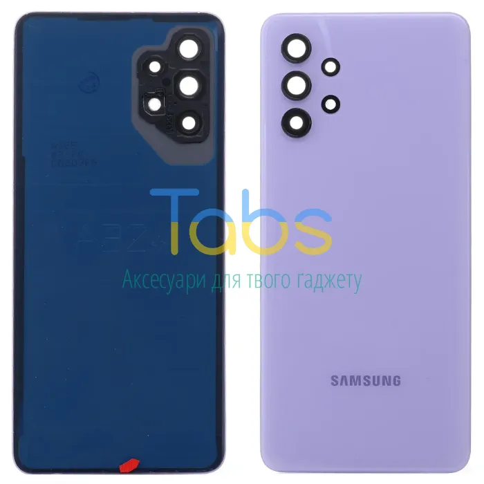 Задня кришка для Samsung Galaxy A32 4G A325F (фіолетова зі склом камери) Original Quality - зображення 1