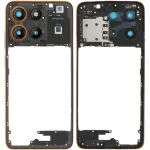 Рамка корпусу Motorola Moto G15 Power XT2521-5, Moto G15 XT2521-3 (помаранчева зі склом камери)