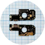 Шлейф Xiaomi Poco M4 Pro, Redmi Note 11, Note 11S роз'ємом зарядки та мікрофоном - нижня плата Original Quality