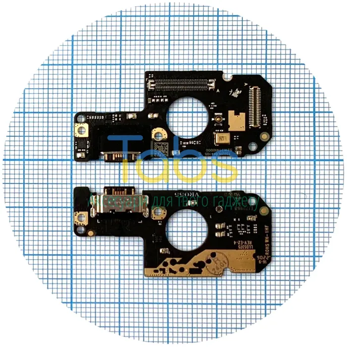 Шлейф Xiaomi Poco M4 Pro, Redmi Note 11, Note 11S роз'ємом зарядки та мікрофоном - нижня плата Original Quality - зображення 1