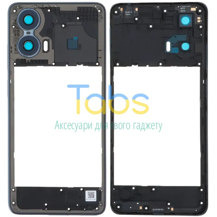 Рамка корпусу Motorola Moto G24 Power (синя зі склом камери) - зображення 1