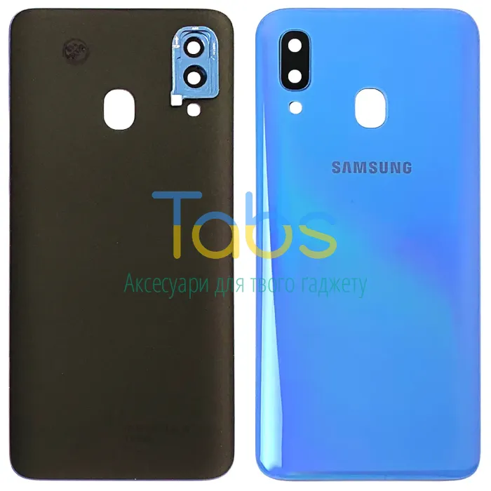 Задняя крышка для Samsung Galaxy A40 2019 A405F (синій зі склом камери) Original Quality - изображение 1