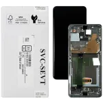 Дисплей для Samsung Galaxy S20 Ultra G988B з тачскріном (оригінал 100% у сірій рамці)