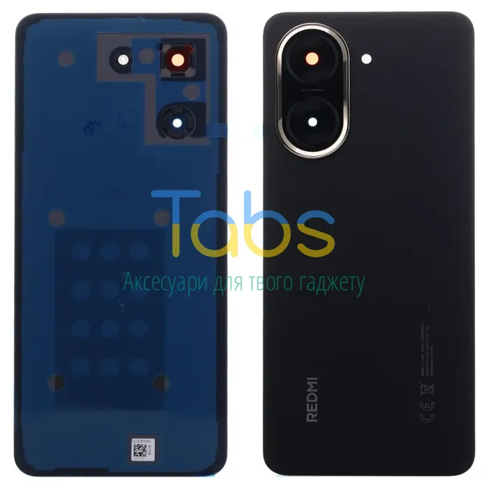 Задня кришка для Xiaomi Redmi A5 4G Global 169 мм (чорна оригінал OEM зі склом камери) - изображение 1