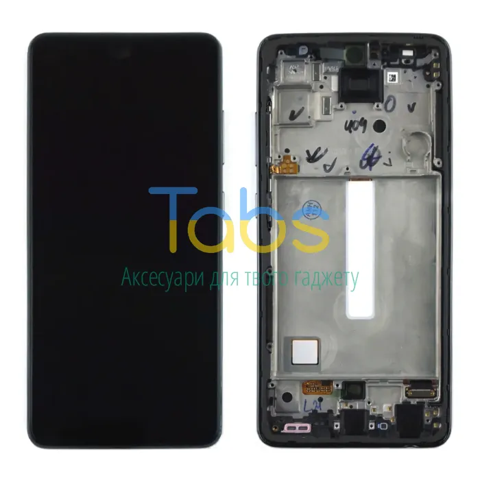 Дисплей для Samsung Galaxy A52 A526 A525 A528 з тачскріном (оригінал 100% із чорною рамкою) - зображення 1