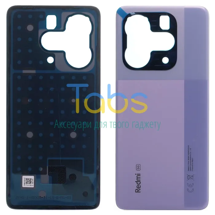 Задня кришка для Xiaomi Redmi Note 14 5G (фіолетова ) Original Quality - изображение 1