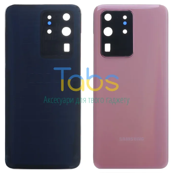 Задня кришка для Samsung Galaxy S20 Ultra G988F (рожева зі склом камери) - зображення 1