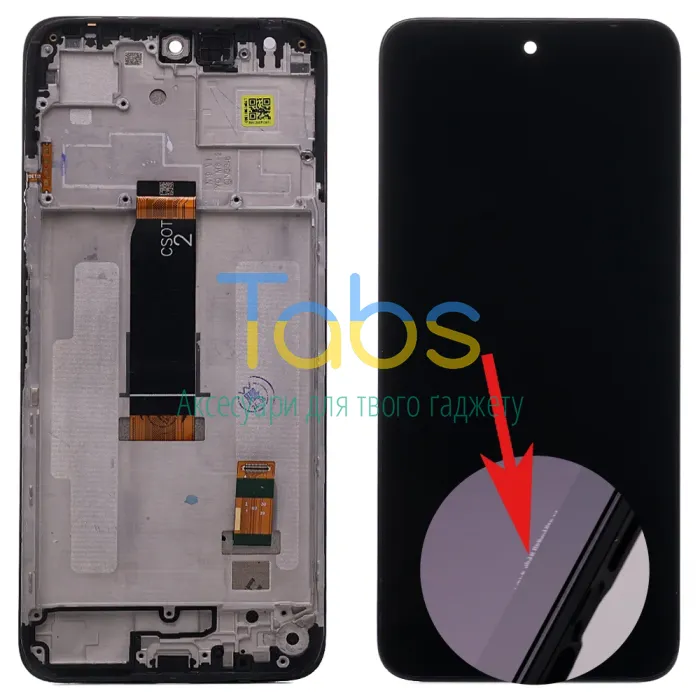 Дисплей для Xiaomi Redmi 13 з тачскріном та рамкою (версія CSOT оригінал OEM - уцінка) - зображення 1