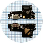 Шлейф Motorola XT1941-4 Moto One, XT1941-2 Moto P30 Play з роз'ємом зарядки та мікрофоном - нижня плата High Quality