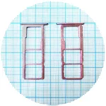 Тримач SIM карти Nokia 3.4, Nokia 2.4 (фіолетовий на 2 SIM + MicroSD)