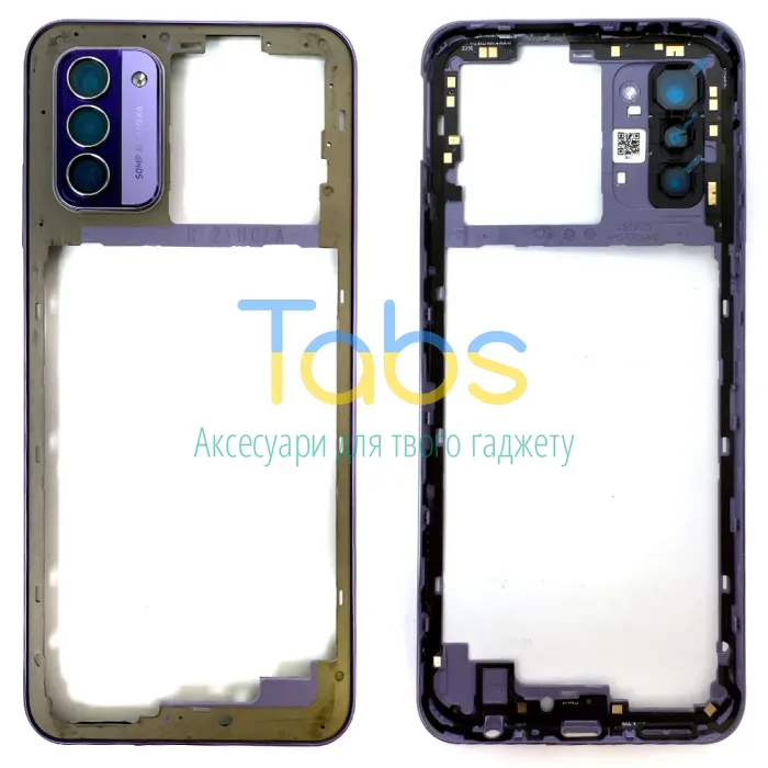 Рамка корпусу Nokia G42 (фіолетова зі склом камери) - зображення 1