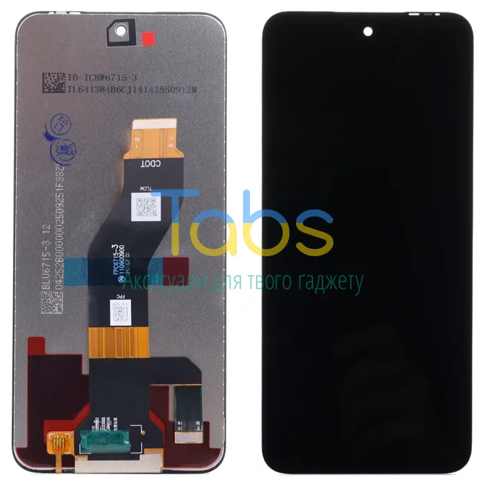 Дисплей для Tecno Spark 40 KM5, Spark 40C KM4k, Spark Go 2 KM4 | Infinix Hot 60i 5G X6730 з тачскріном (FPC6715-3 ) Original Quality - зображення 1