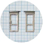 Тримач SIM карти Samsung Galaxy S20 G980F, G981B, G985F, G986B, G988F (синій 2 SIM (1 SIM + Micro SD))