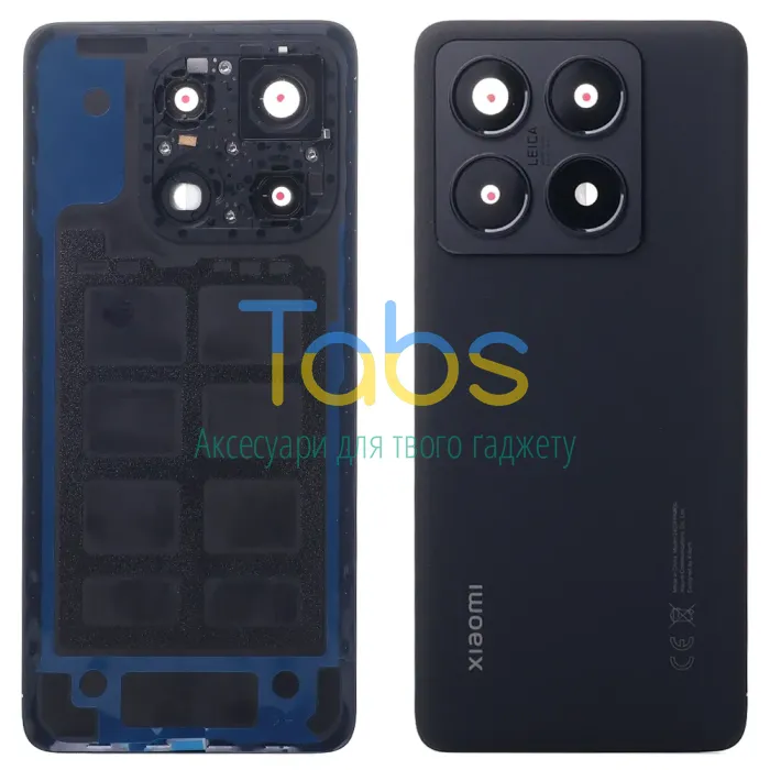 Задня кришка для Xiaomi 14T Pro (чорна Original New зі склом камери) - зображення 1