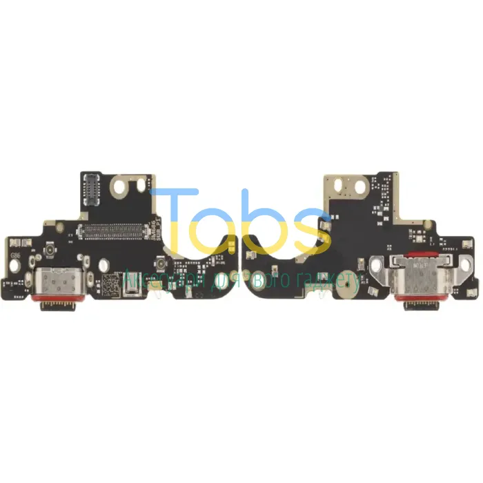 Шлейф для Motorola Moto G86 XT2527-2, Moto G86 Power XT2527-7 з роз'ємами зарядки та SIM картки, з мікрофоном - нижня плата High Quality - зображення 2