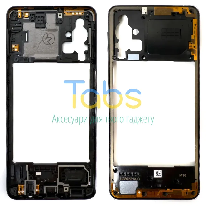 Рамка корпусу Samsung Galaxy M31s M317F (чорна) - зображення 1