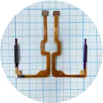 Шлейф Honor X6a зі сканером відбитка пальця (чорна) Original Quality