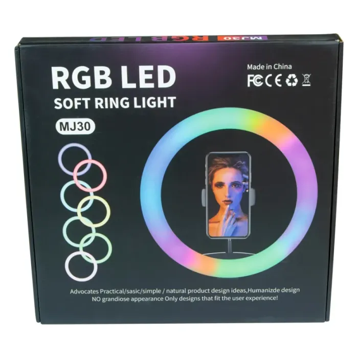 Лампа RGB MJ30 30cm Чорний - изображение 2