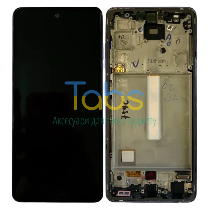 Дисплей для Samsung Galaxy A52 A526 A525 A528 з тачскріном (оригінал 100% у фіолетовій рамці) - изображение 1