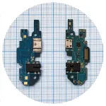 Шлейф Samsung Galaxy A10 2019 A105F з роз'ємом зарядки, навушників та мікрофоном Оригінал Китай - нижня плата Sub_0.2