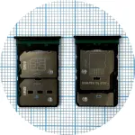 Тримач Sim картки OnePlus Nord CE 2 5G (блакитний на 2 SIM + MicroSD)