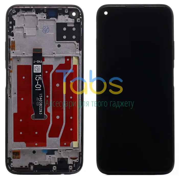 Дисплей для Huawei P40 Lite JNY-LX1, P20 Lite 2019, Nova 5i GLK-LX1 з тачскріном (АААА з рамкою) - изображение 1