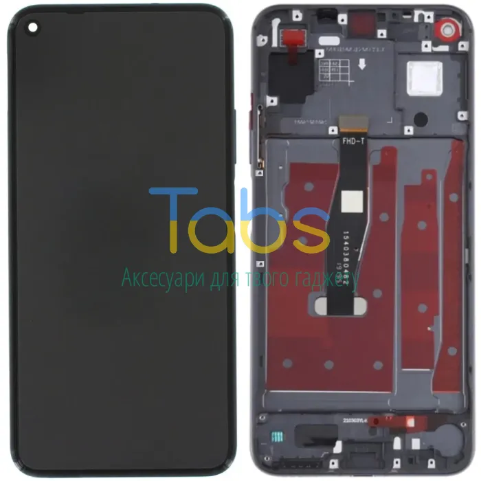 Дисплей для Huawei Nova 5T, Honor 20 з тачскріном та рамкою (чорний ) Original Quality - зображення 1
