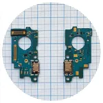 Шлейф Samsung Galaxy M52 5G M526B з роз'ємом зарядки та мікрофоном - нижня плата (оригінал 100%)