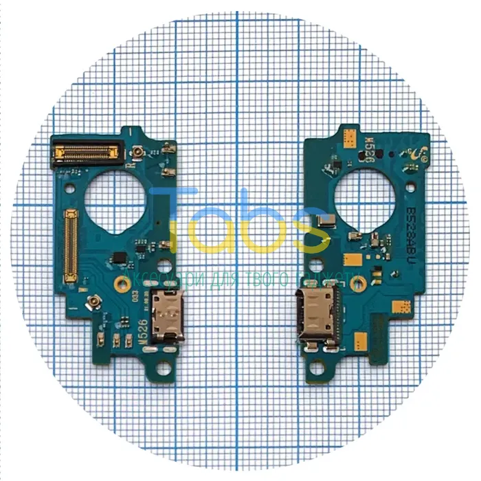 Шлейф Samsung Galaxy M52 5G M526B з роз'ємом зарядки та мікрофоном - нижня плата (оригінал 100%) - зображення 1