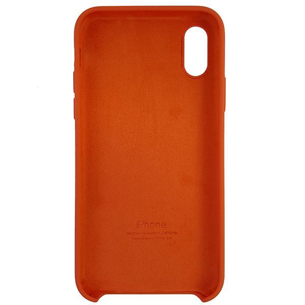 Чохол Copy Silicone Case iPhone X/XS Orange (13)