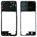 Рамка корпусу Motorola Moto G54 (блакитна без скла камери) Original Quality