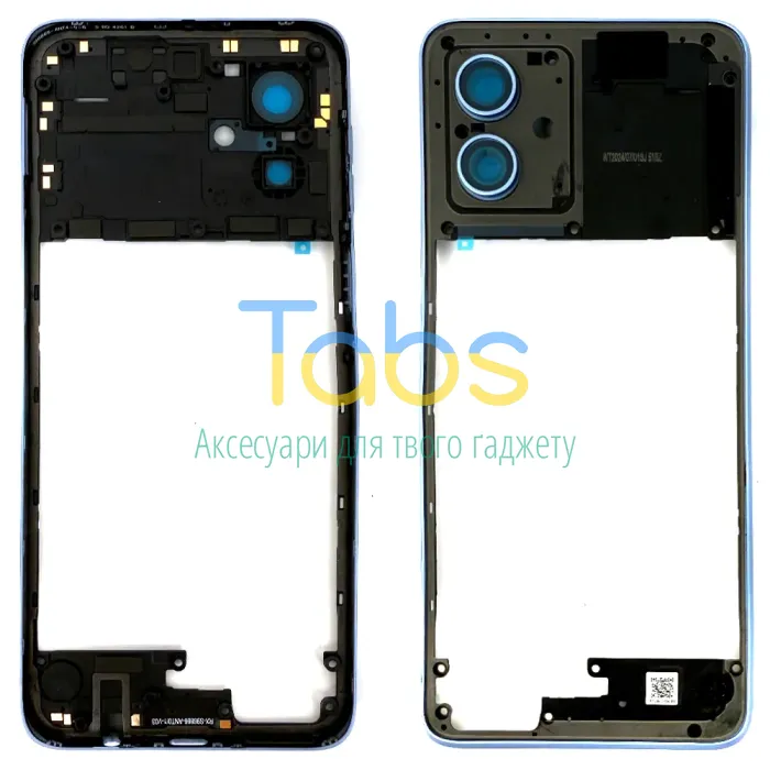 Рамка корпусу Motorola Moto G54 (блакитна без скла камери) Original Quality - изображение 1