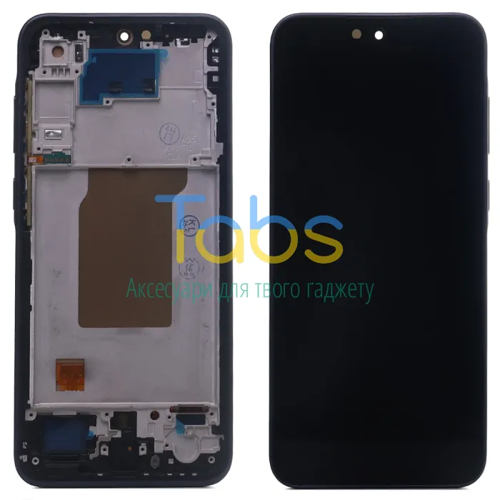 Дисплей для Samsung Galaxy A35 5G A356E + тачскрин з рамкою (чорний OLED Small Glass) - зображення 1