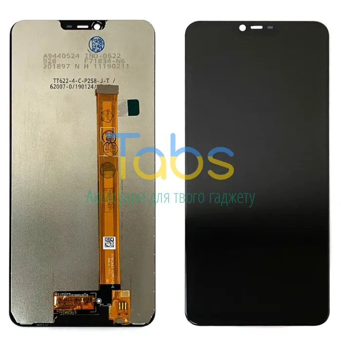 Дисплей для Oppo A3s, A5 2018, Realme C1 Realme 2 з тачскріном (чорний ) Original Quality - зображення 1