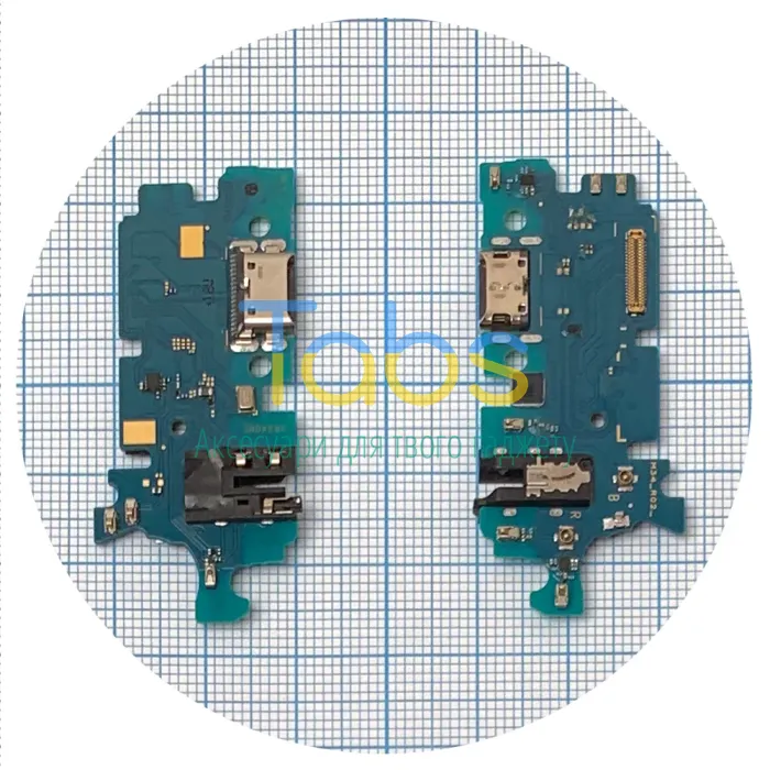 Шлейф для Samsung Galaxy M34 5G M346B з роз'ємами зарядки та навушників, мікрофоном - нижня плата Original Quality - изображение 1